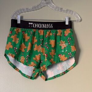 ChicknLegs Women's Green Athletic Shorts